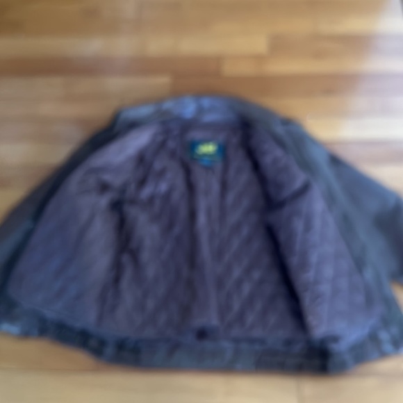 Jd brown Italian leather bommer jacket size large aviator goth - Picture 8 of 14